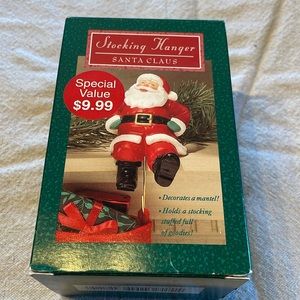 Stocking Hanger- Santa Clause. New in Original Box